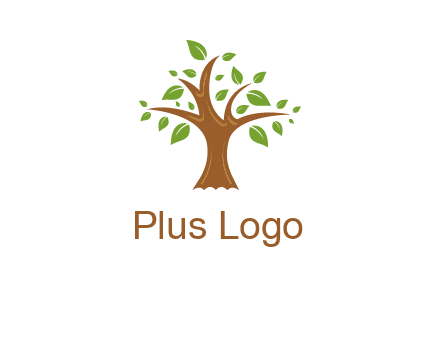 tree with leaves logo