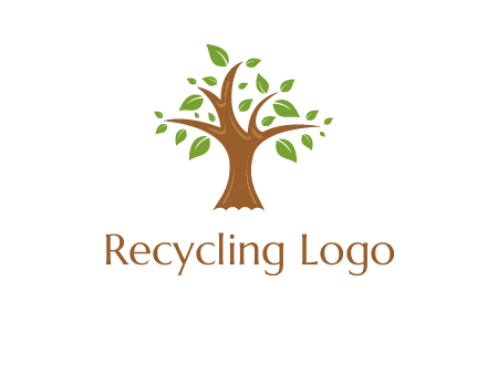 tree with leaves logo