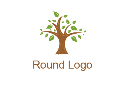tree with leaves logo