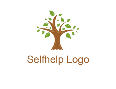 tree with leaves logo