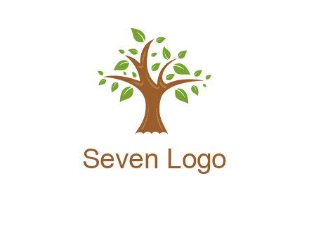 tree with leaves logo