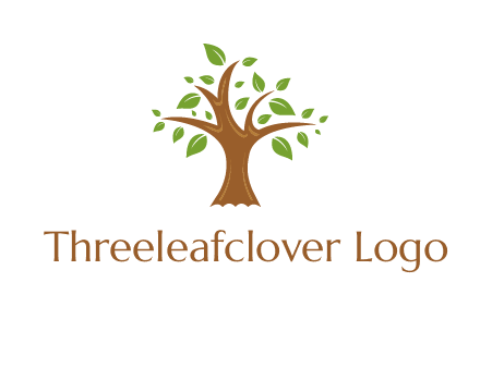 tree with leaves logo
