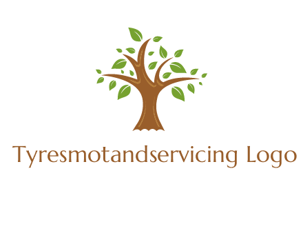 tree with leaves logo