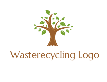tree with leaves logo