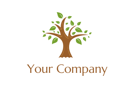 tree with leaves logo