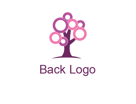 circles on tree logo