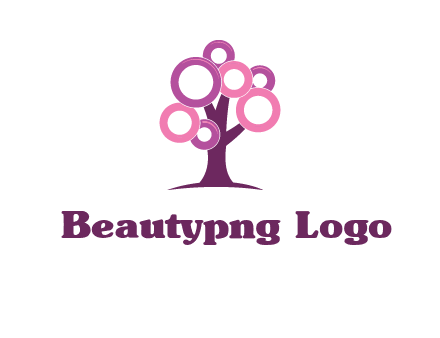 circles on tree logo