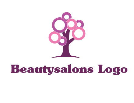 circles on tree logo