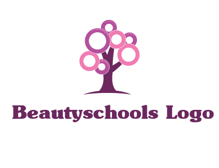 circles on tree logo