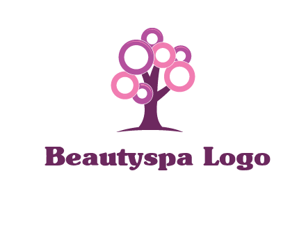 circles on tree logo