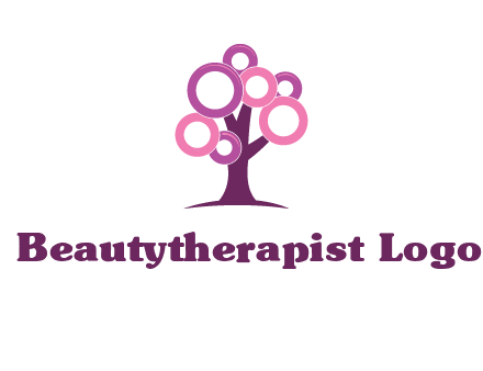 circles on tree logo