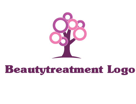 circles on tree logo