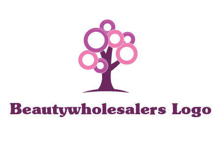 circles on tree logo