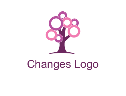 circles on tree logo