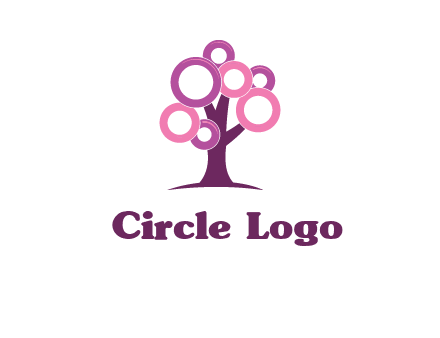 circles on tree logo