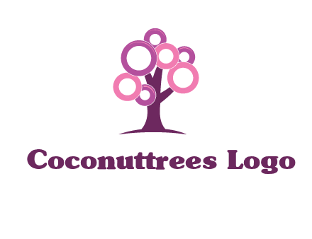 circles on tree logo