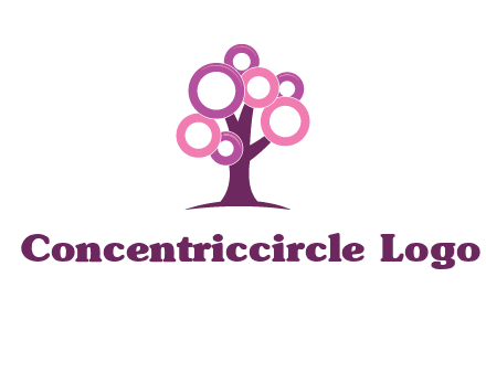 circles on tree logo