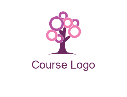 circles on tree logo