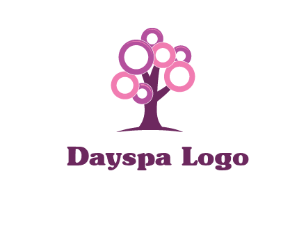 circles on tree logo