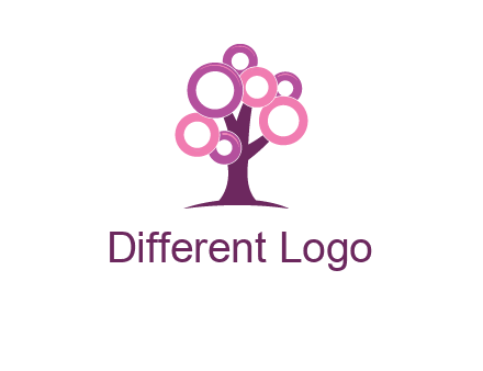 circles on tree logo