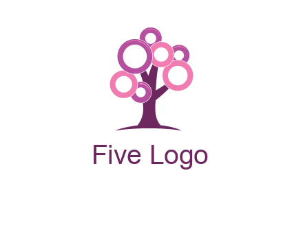 circles on tree logo