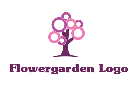 circles on tree logo