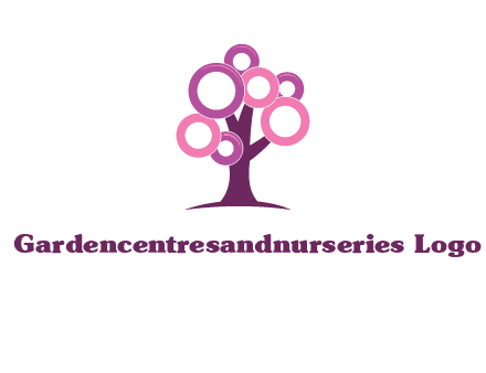circles on tree logo