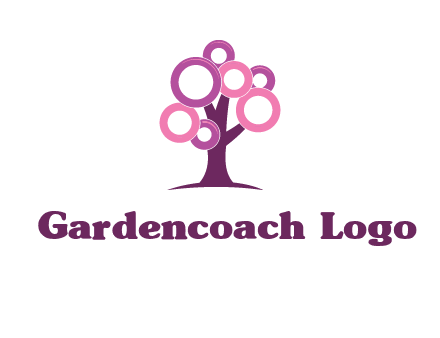 circles on tree logo
