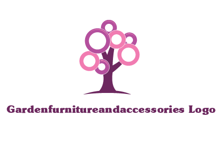circles on tree logo