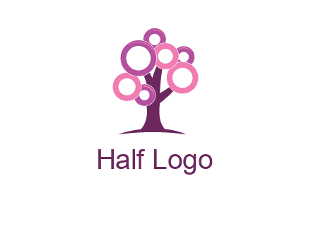 circles on tree logo