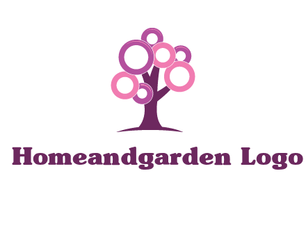 circles on tree logo