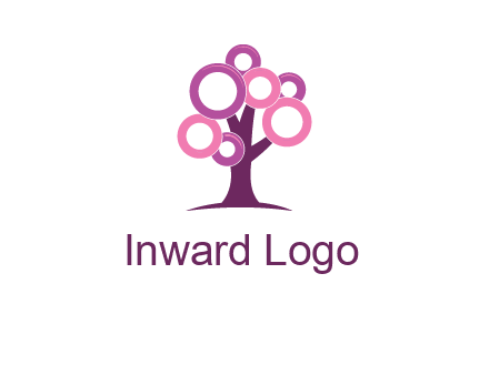 circles on tree logo