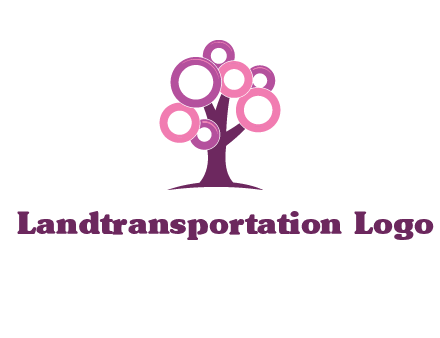 circles on tree logo