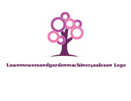 circles on tree logo