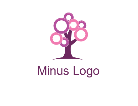circles on tree logo