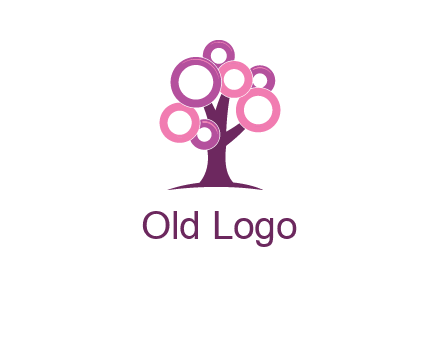 circles on tree logo