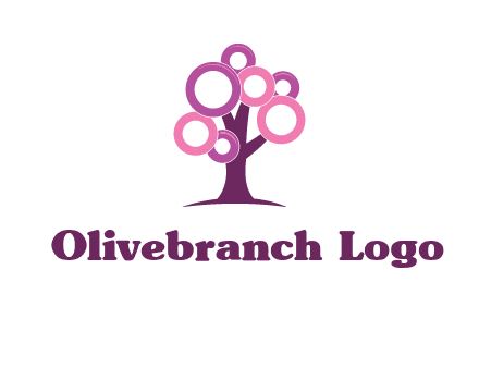 circles on tree logo