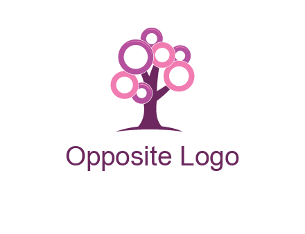 circles on tree logo
