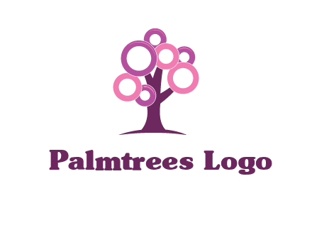 circles on tree logo