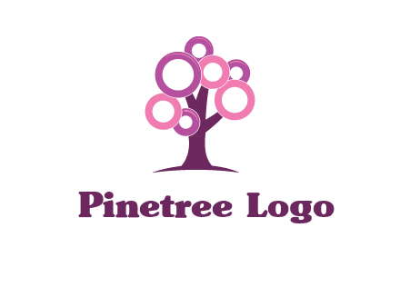 circles on tree logo