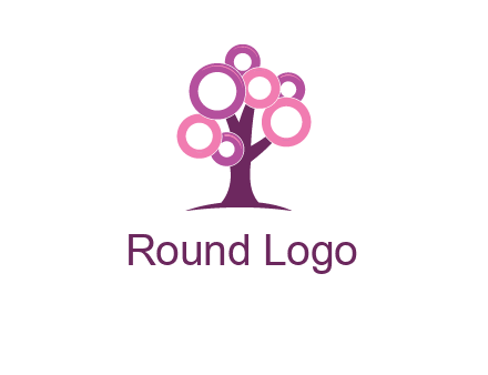 circles on tree logo