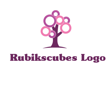 circles on tree logo