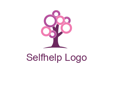 circles on tree logo