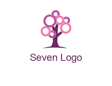 circles on tree logo
