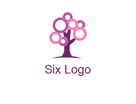 circles on tree logo