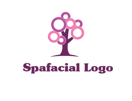 circles on tree logo