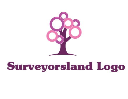 circles on tree logo