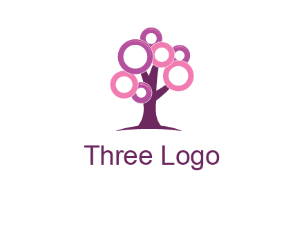 circles on tree logo