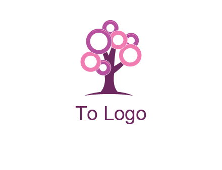 circles on tree logo