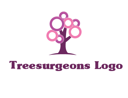 circles on tree logo